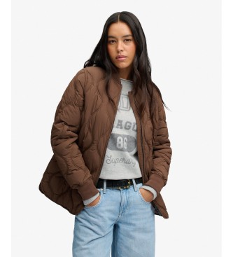 Superdry Braune gesteppte Onion Quilt Liner Jacke