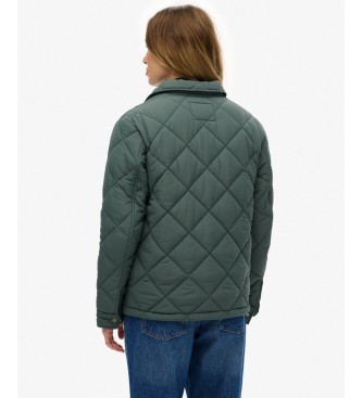 Superdry Grüne gesteppte Chore-Liner-Jacke