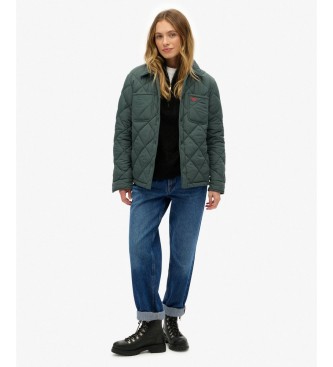 Superdry Grüne gesteppte Chore-Liner-Jacke