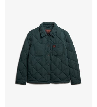 Superdry Grüne gesteppte Chore-Liner-Jacke