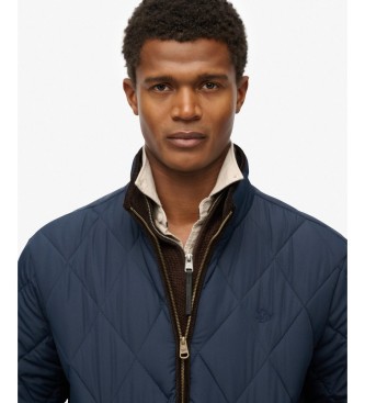 Superdry Quilted Estate Liner Jacket in Navy Blue