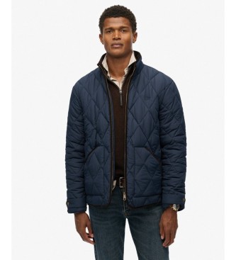Superdry Quilted Estate Liner Jacket in Navy Blue