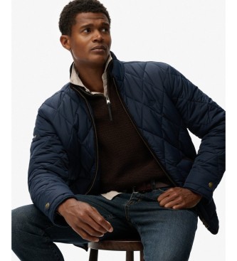 Superdry Quilted Estate Liner Jacket in Navy Blue