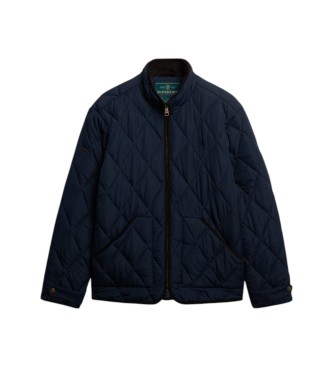 Superdry Quilted Estate Liner Jacket in Navy Blue