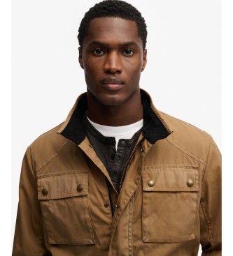 Superdry Giacca Merchant Racer Wax marrone
