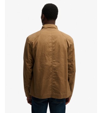 Superdry Giacca Merchant Racer Wax marrone