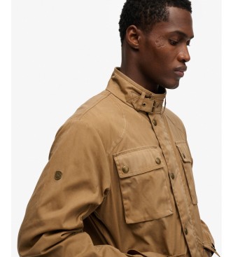 Superdry Giacca Merchant Racer Wax marrone
