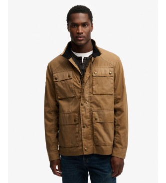 Superdry Giacca Merchant Racer Wax marrone