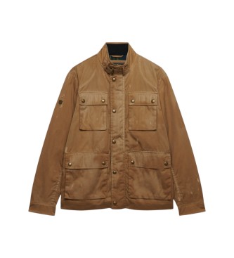 Superdry Giacca Merchant Racer Wax marrone