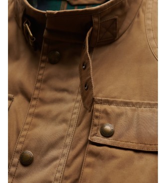Superdry Giacca Merchant Racer Wax marrone