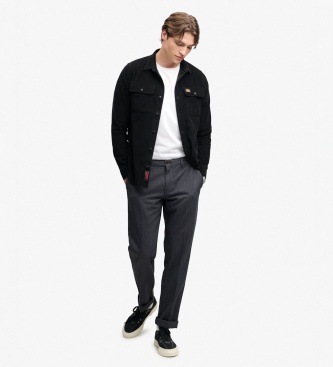 Superdry Slate Gray Premium Textured Regular Chinos