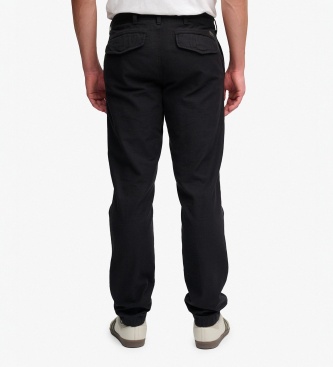 Superdry Washed Black Tapered Chino Pants