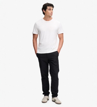 Superdry Washed Black Tapered Chino Pants