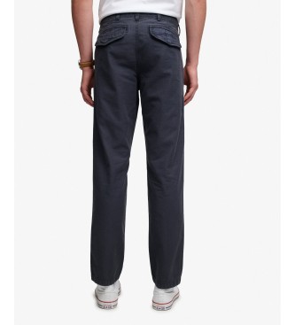 Superdry Pantalon Chino Tapered Washed noir