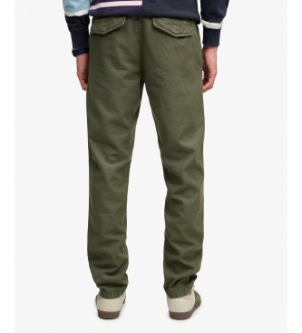 Superdry Pantalón Chino Tapered Washed verde