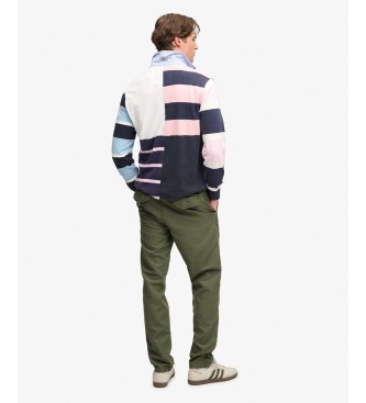 Superdry Pantalón Chino Tapered Washed verde
