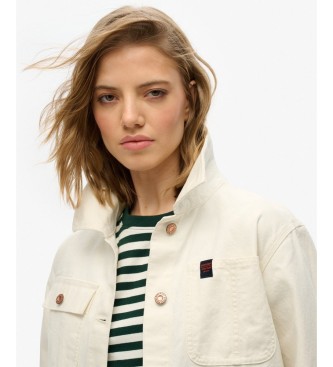 Superdry Chore-Jacke Gebrochenes Weiß