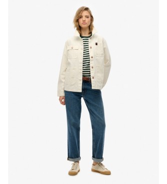 Superdry Chore-Jacke Gebrochenes Weiß