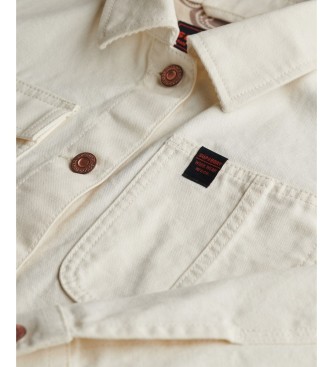 Superdry Chore-Jacke Gebrochenes Weiß