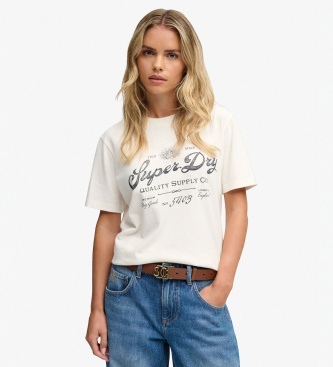 Superdry Ceinture en cuir Monogram marron