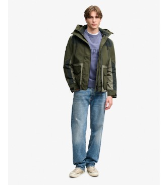 Superdry Giacca a vento Color Block Ultimate verde
