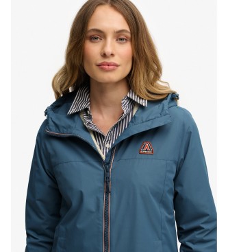 Superdry Blue TRI Longline Windbreaker