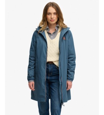 Superdry Blue TRI Longline Windbreaker