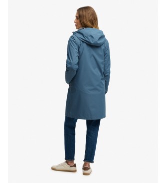 Superdry Blue TRI Longline Windbreaker