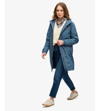 Superdry Blue TRI Longline Windbreaker