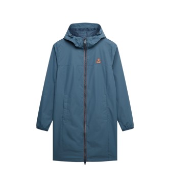 Superdry Blue TRI Longline Windbreaker