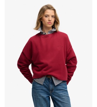 Superdry Essential Logo Red Sweatshirt