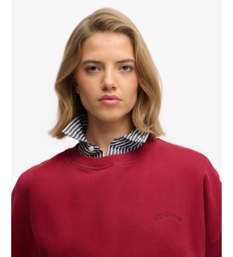 Superdry Essential Logo Red Sweatshirt