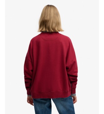Superdry Essential Logo Red Sweatshirt
