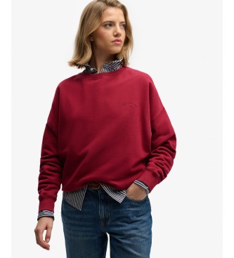 Superdry Essential Logo Red Sweatshirt