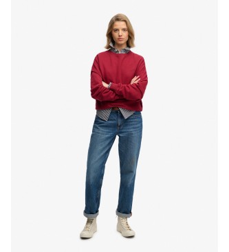Superdry Essential Logo Red Sweatshirt