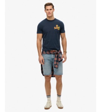 Superdry Camiseta Fade marino