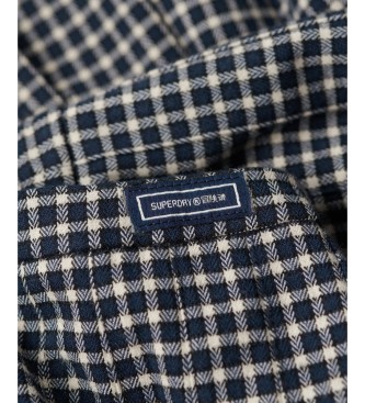 Superdry Vintage Pleated Rock kariert grau
