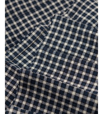 Superdry Vintage Pleated Rock kariert grau