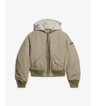Superdry Bomber jakna MA1 s kapuco, zelena be?