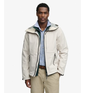 Superdry Giacca softshell con cappuccio Trekker beige