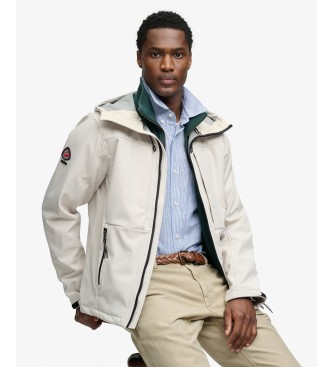 Superdry Giacca softshell con cappuccio Trekker beige