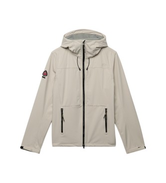 Superdry Giacca softshell con cappuccio Trekker beige