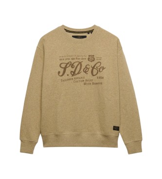 Superdry Industry Worker Loose Crew Sweatshirt Beige