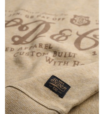 Superdry Industry Worker Loose Crew Sweatshirt Beige