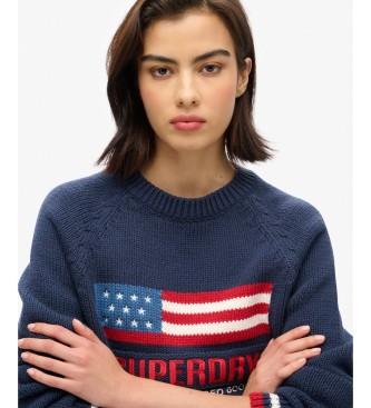 Superdry Marineblå cardigan