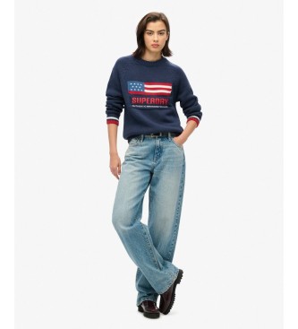Superdry Marineblå cardigan
