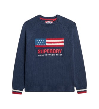 Superdry Marineblå cardigan