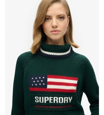 Superdry Jersey Americana Roll grün