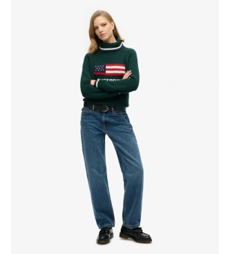 Superdry Jersey Americana Roll grün