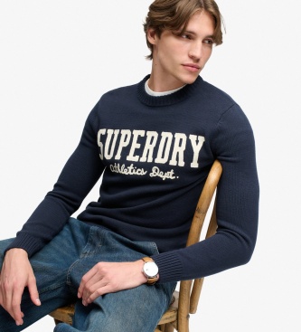 Superdry Navy Blue Appliqué Sweater